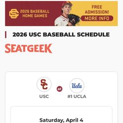 USC baseball game tickets 