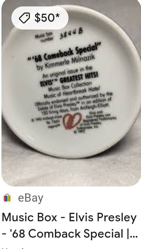 Elvis Presley music box