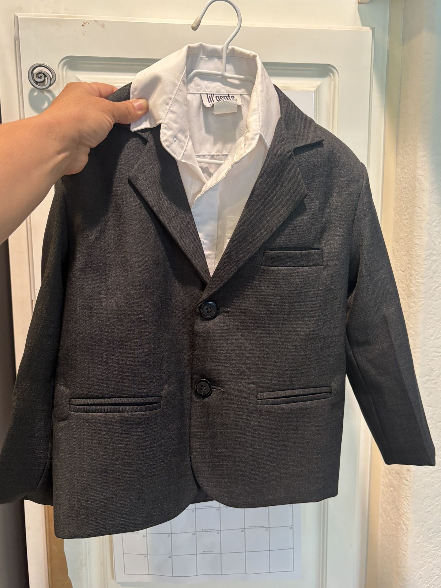 Lil Gents Formal Suit Dark Grey