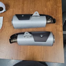 Exhaust Muffler Pair ZDM-A61 And ZDM-B61 for Ducati 696 Monster OEM