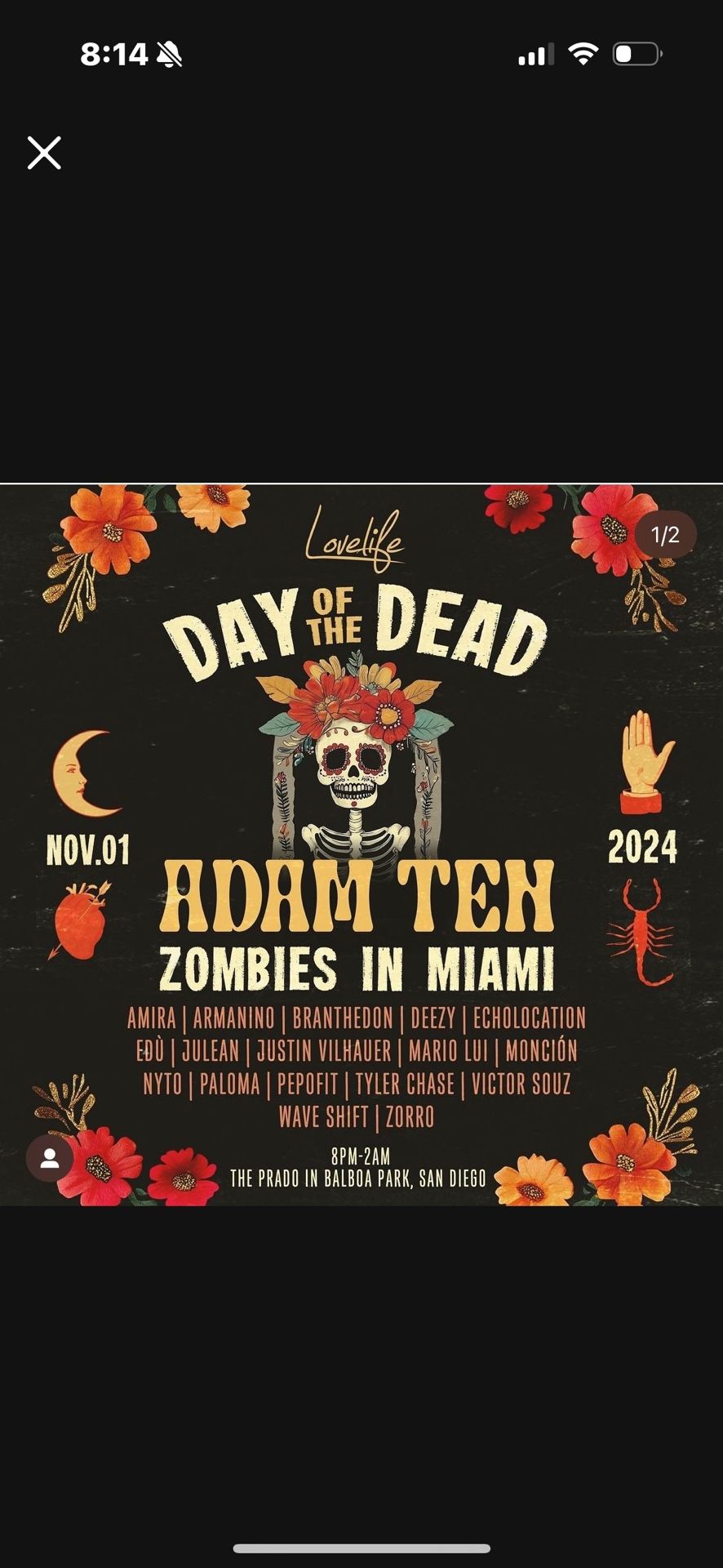 Day Of The Dead - Music Is For Lovers Halloween Party