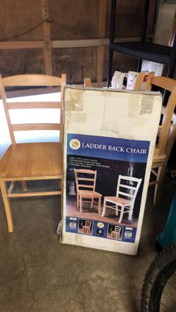 Natural finish chairs