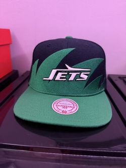 New York Jets Shark Tooth Hat Mitchell And Ness 