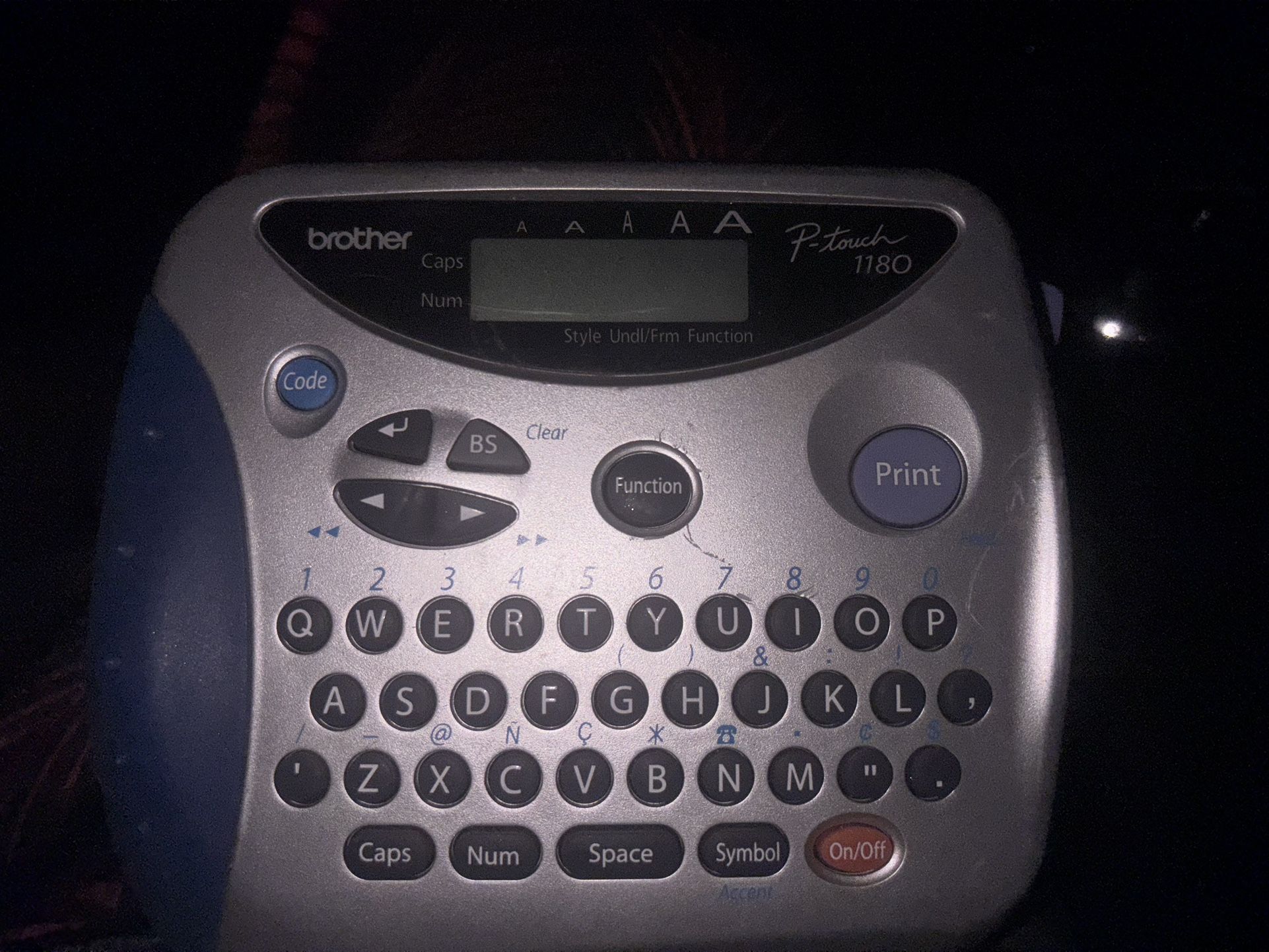 Brother P touch 1180 printer