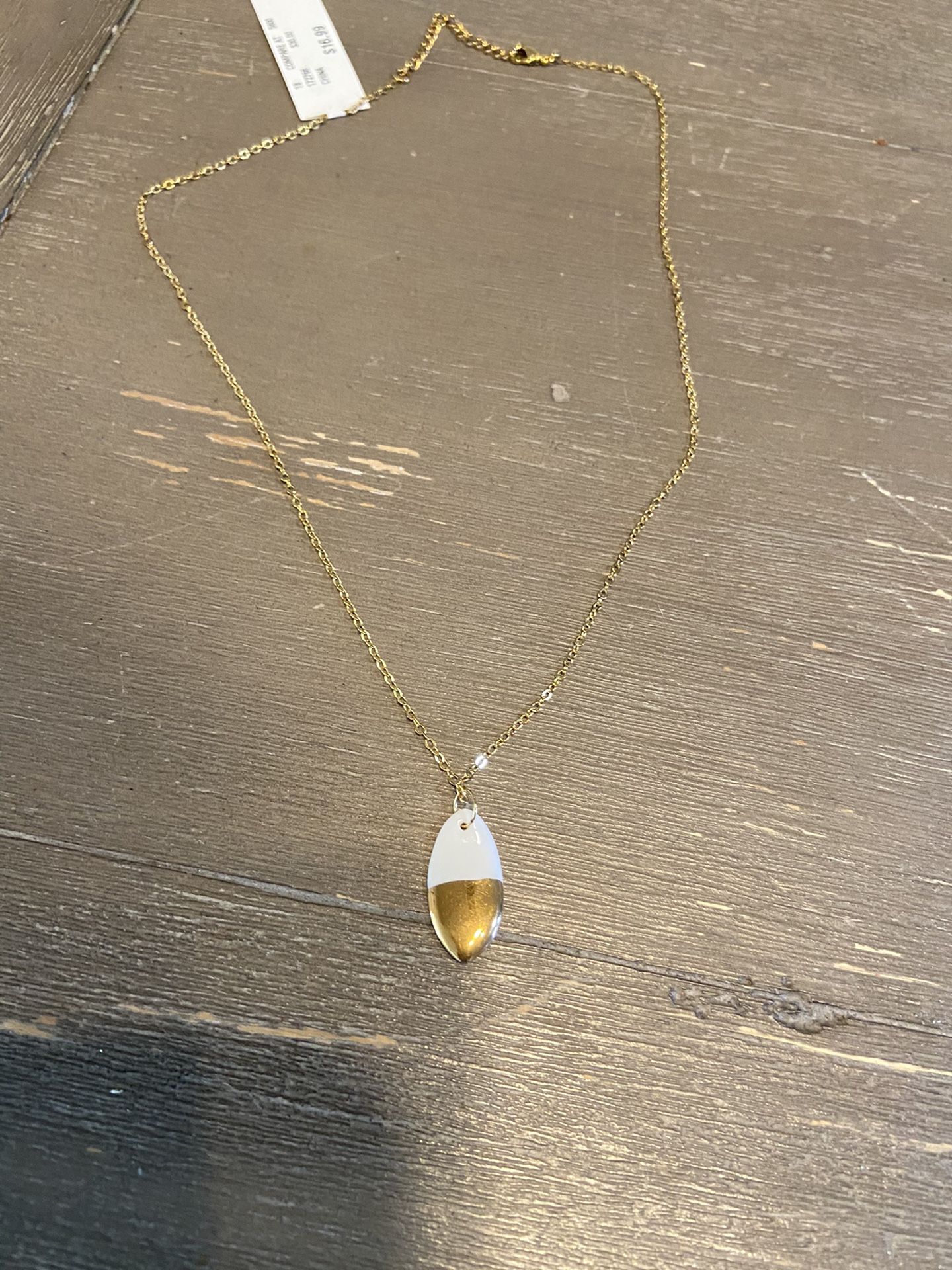 Rae Dunn NECKLACE Porcelain Pendant