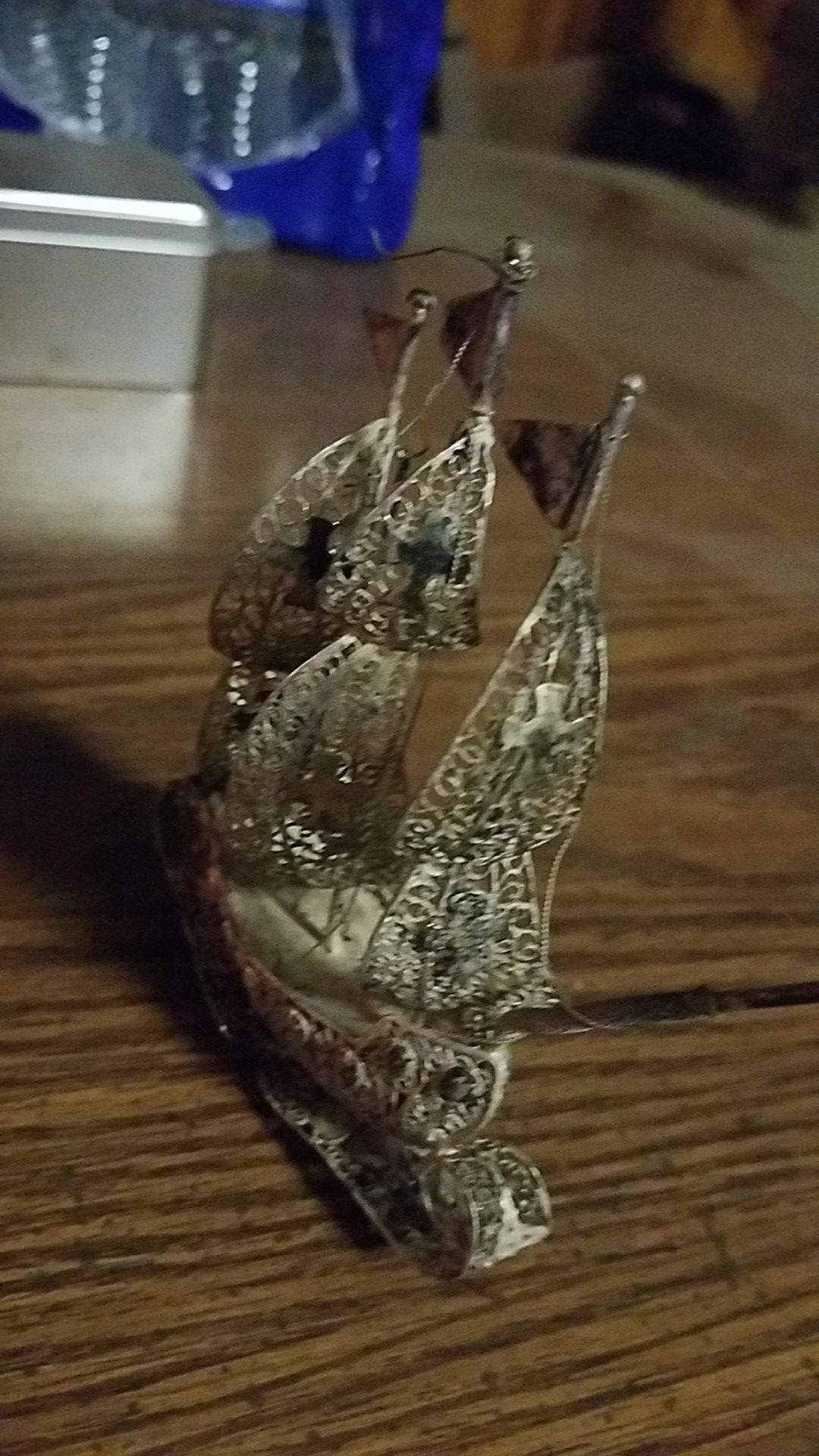 metal ship.