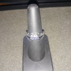 Genuine Tanzanite .30 Carat Ring Sz 7 Sterling Silver