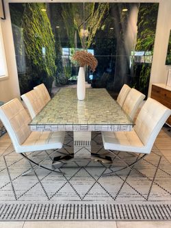 Z Gallerie dining set/ dining table and chairs