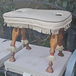 Vintage Camel Saddle Foot Stool Ottoman 