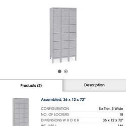 Lockers six tier New