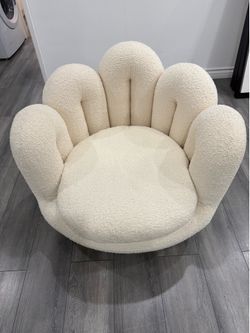 Jonathan Adler Modern Bouclé Swivel Accent Chair