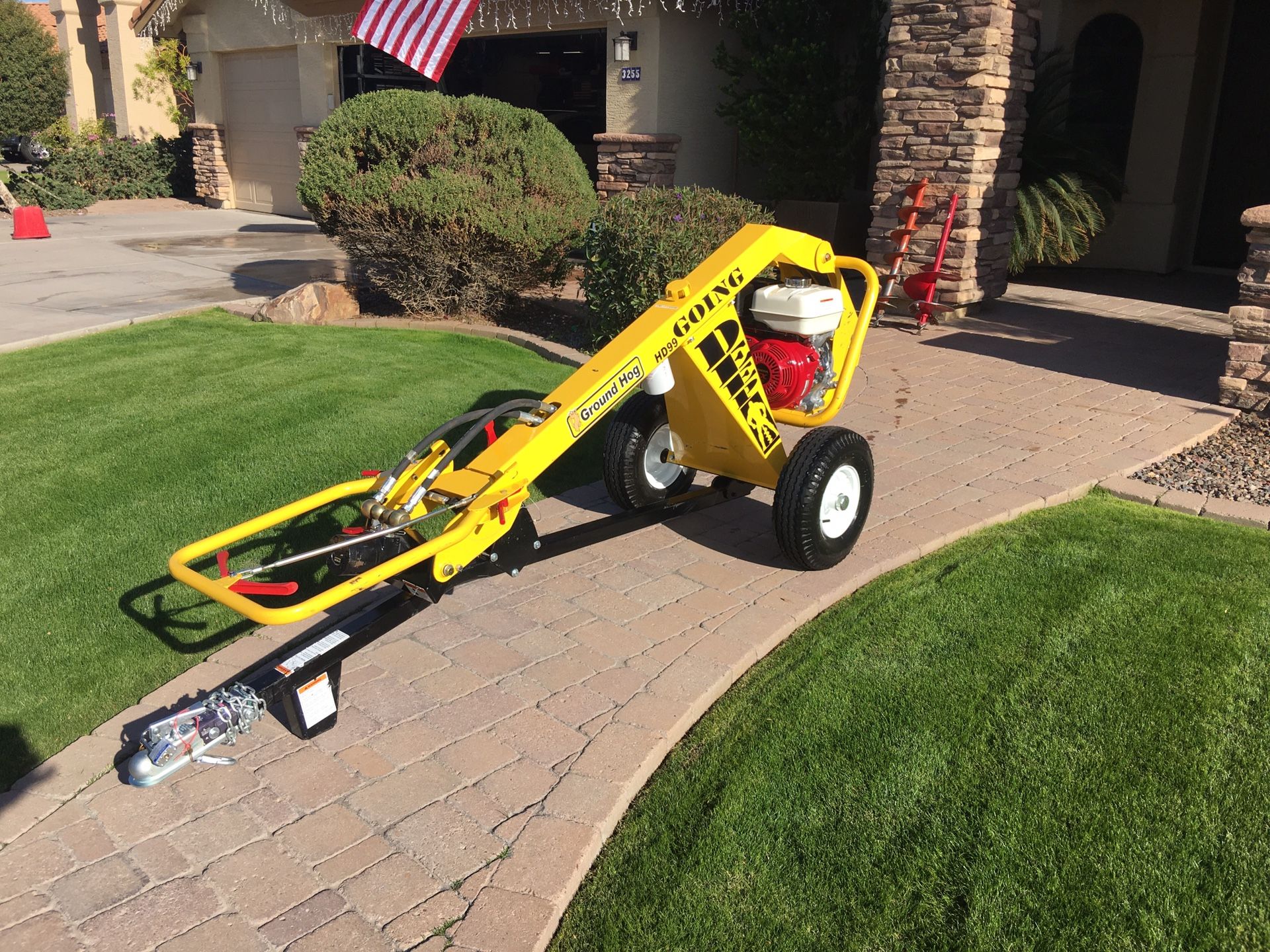 Ground Hog HD99 Earth Drill Towable One Man Post Hole