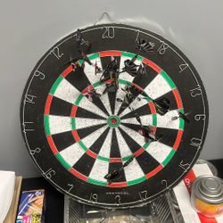 Dart Board And Darts 