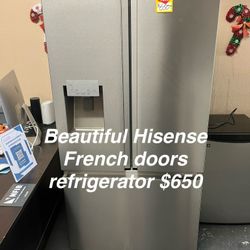 Beautiful Hisense French Doors Refrigerator 
