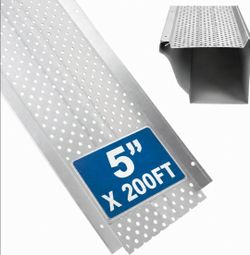 Gutter Guard,5" Aluminum Leaf Filter Gutter Cover,50 PCS Total Length 200FT,Raptor Gutter Guards,Easy DIY Leaf Guards for Gutters Fits Any Roof or Gut