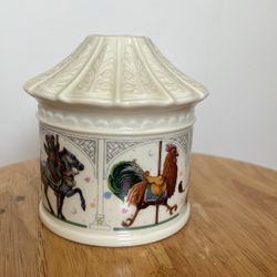 Lenox China Bears Heirloom collection Ceramic Carousel Bank Like New No Box