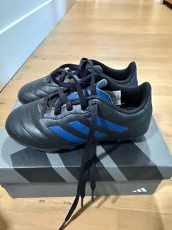Adidas Kids Soccer cleat & Shin guards, size T 12.5