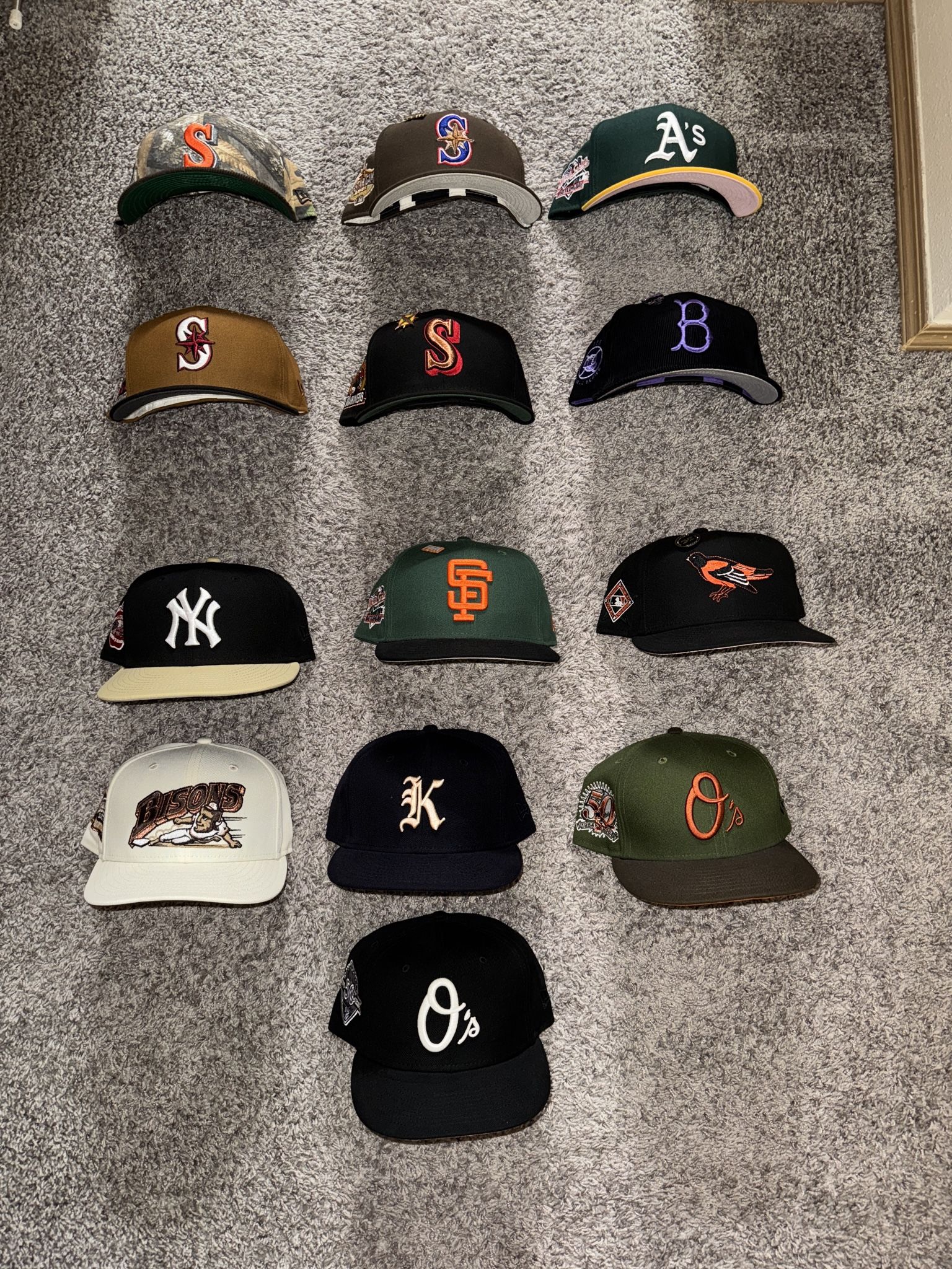 New Era Fitted Hats 7 3/4
