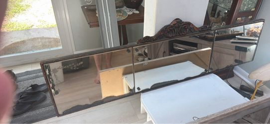 Antique Piano Mirror