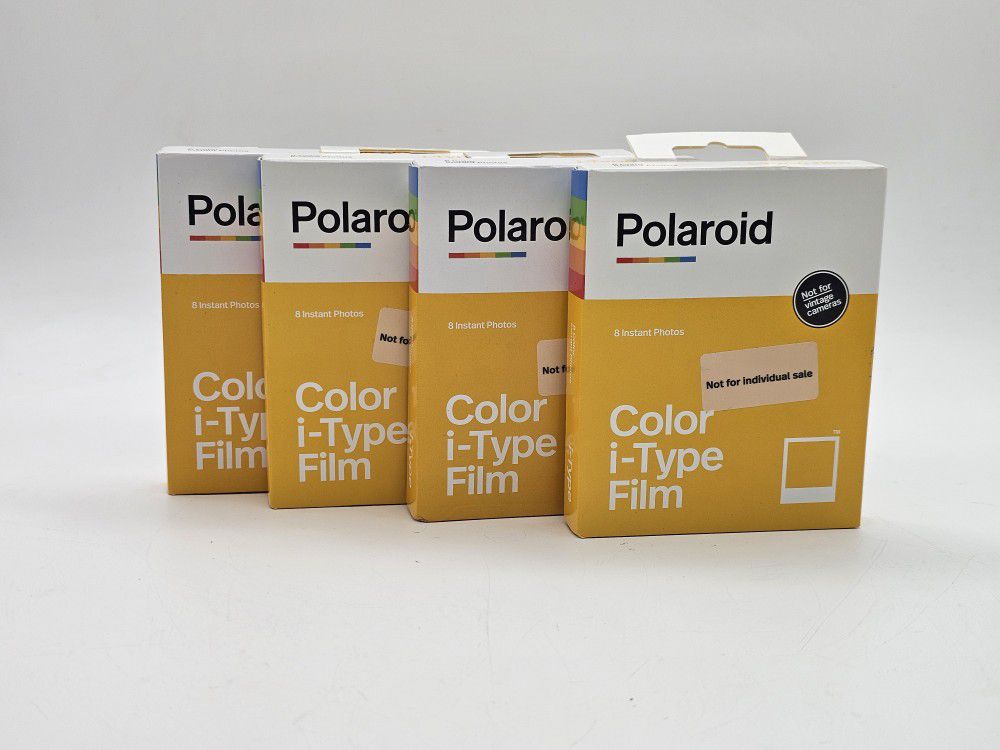 Polaroid Color Film for I-Type 8 Pack, Lot of 4, 32 Photos, Manufactured 01/22