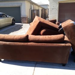 Couches And Leather Chair For Sale
