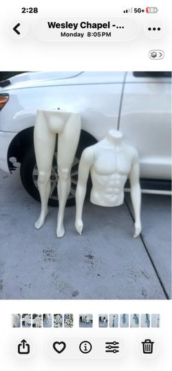 Greneker Fusion Specialties Full Body MALE MAN Mannequin W/ Detachable parts. Made of durable plastic with a physically defined physique. The mannequi