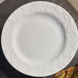 Dansk White Porcelain Dinner Plate - Bright White 6 Piece