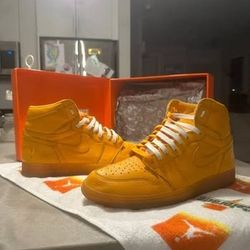 2017 Air Jordan 1 Retro High OG G8RD 'Orange Peel' (Jordan x Gatorade Sweat Rag Included)