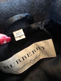 Authentic Burberry claythorpe double breasted pea coat medium for