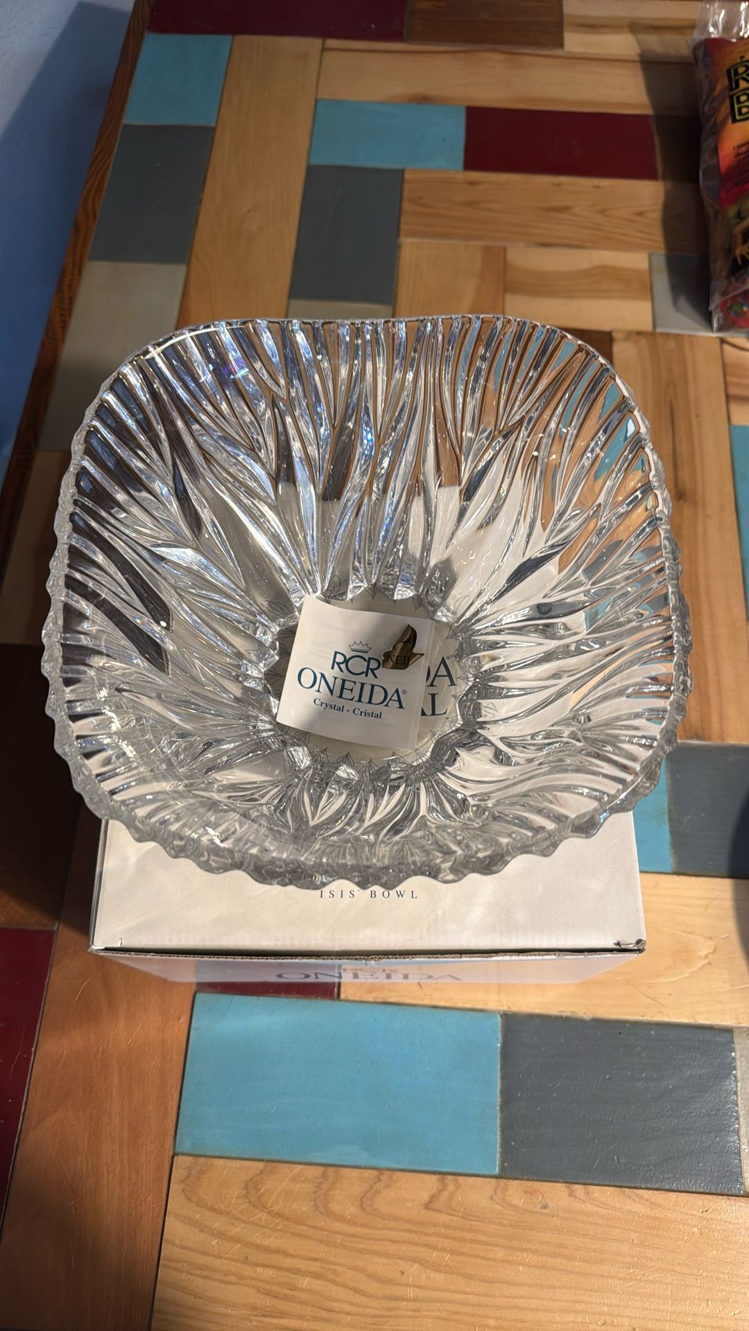 Oneida Isis Lead Crystal Bowl