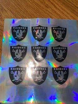 Brand New Holographic Raiders Shield Stickers 2 for $5 each