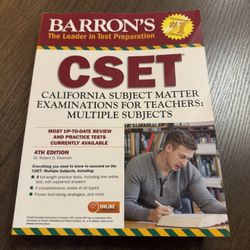 Barron’s CSET Practice Book 