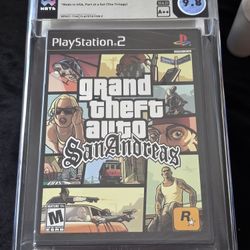 Grand Theft Auto: San Andreas GTA 1st Print WATA 9.8 A+ Sealed PS2