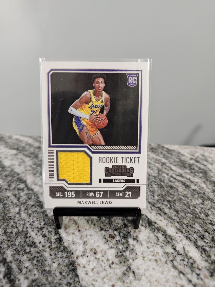 2023 Contenders - Maxwell Lewis RC Rookie Ticket - #RTS-MAX Los Angeles Lakers