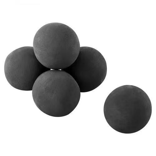 Ceramic Fire Balls, 125 mm 6 Pcs Round Fire Stones, Reusable Lava Rocks Indoor and Outdoor Use, Decorative Fire Pit Rocks for Propane/Gas Fireplace, S