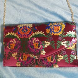 Chinese Flower Purse Brand New