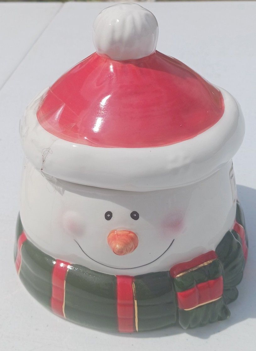 Snowman  Cookie Jar