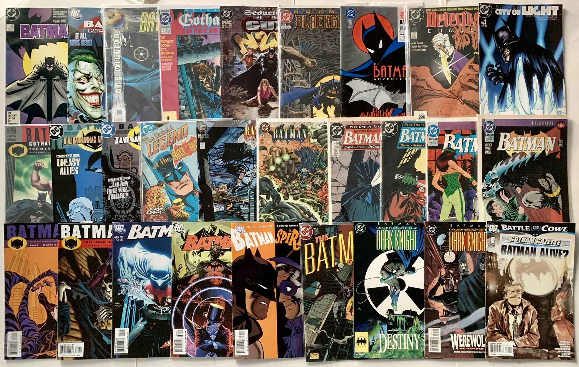Batman DC Comic Books Huge Lot of 95 from 1980s to 2000s