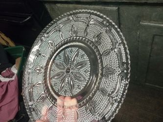 Vintage Federal  glass sandwich plate 