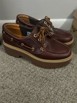 Timberland Stone Street boat shoe root beer
