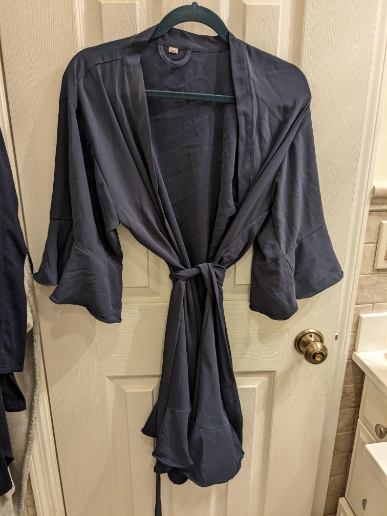 Silky, Navy Robe - Fits All Sizes - Worn Once