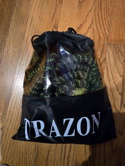 Expandable Garden Hose 50 ft & Nozzle, Heavy Duty, Retractable Water Hose 10 Function Nozzle