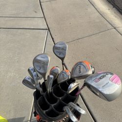 Women's Golf Club Set, Ping, Wilson With Nice Bag