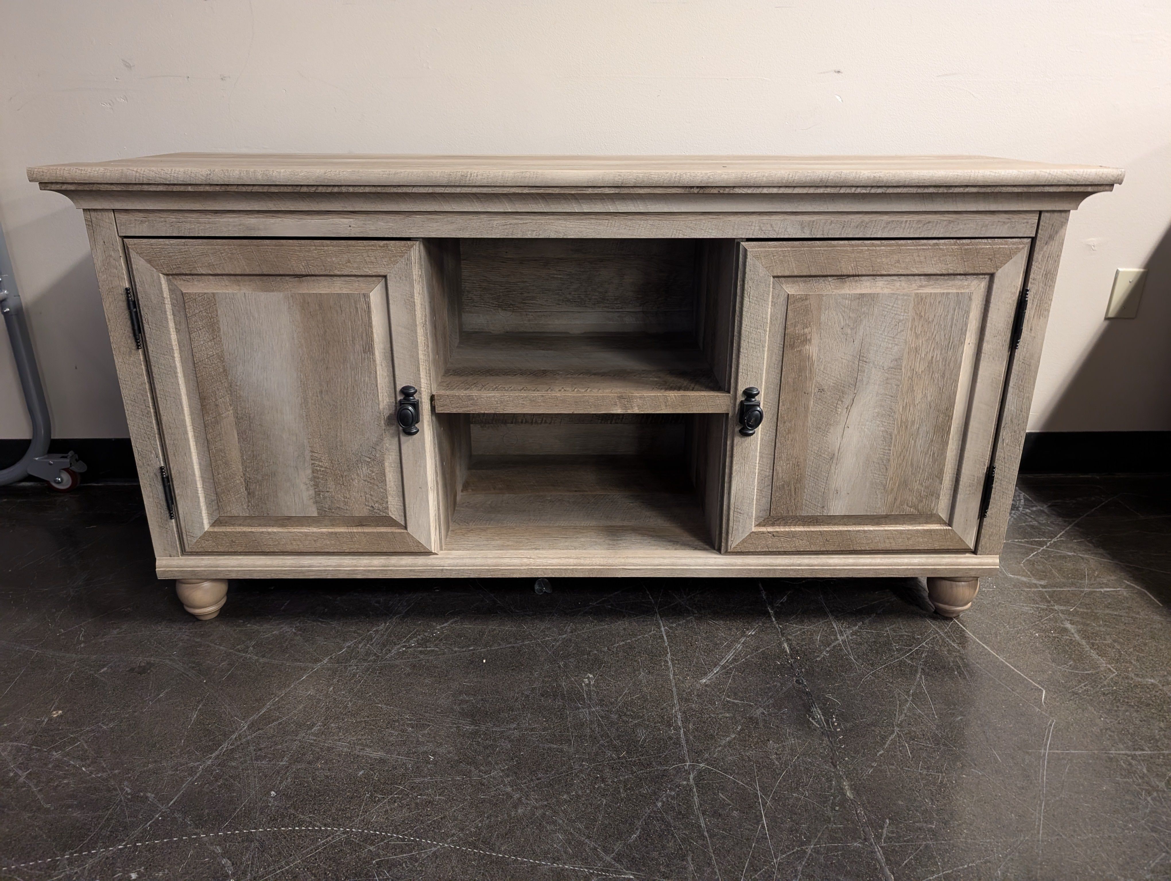 Rustic Farmhouse Style Media Console with Storage