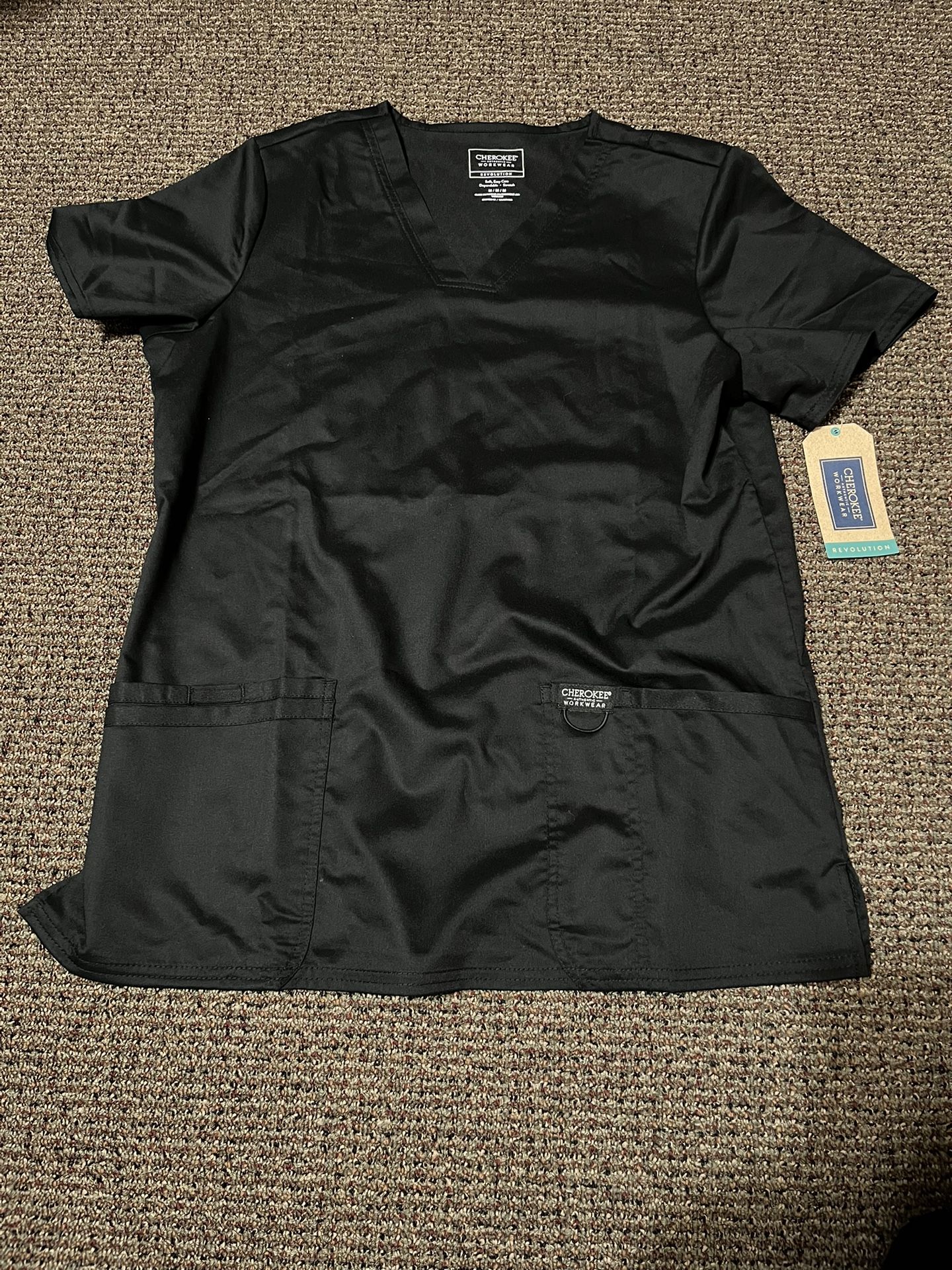 Black Scrub Shirt