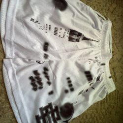 White ee eric emanuel shorts