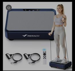 MERACH Vibration Plate Exercise Machine Mini for Lymphatic Drainage Whole Body Shaker Weight Loss for Women Men Seniors