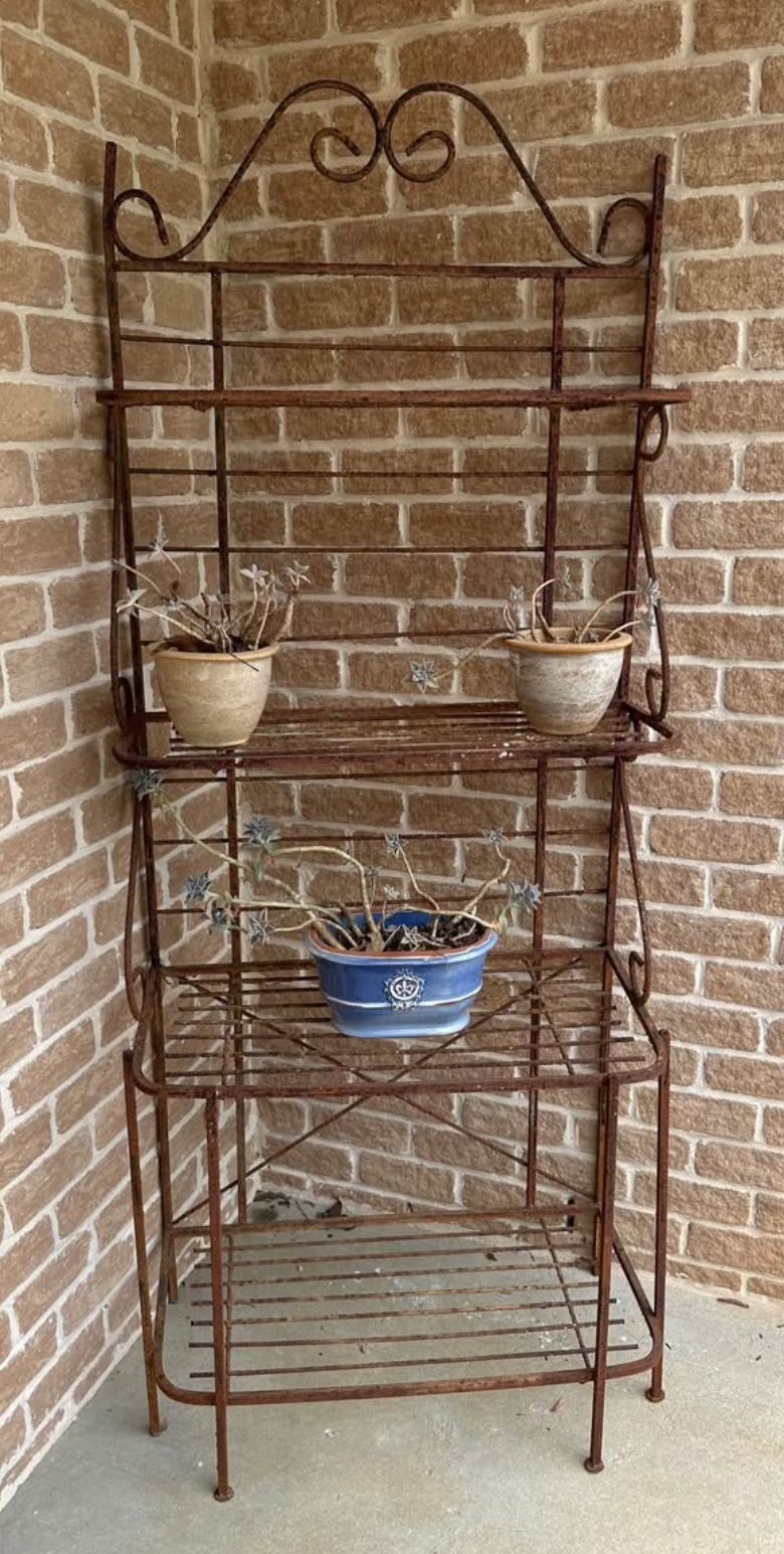 Solid Iron Bakers Rack