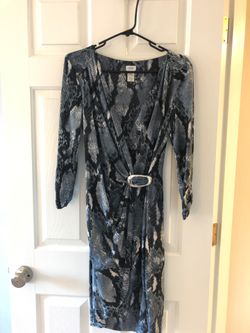 Women Dress - Cache - Size: M - Animal Print Blue