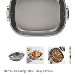 Nonstick 18-inch by 15-inch Oval Roaster with Rack